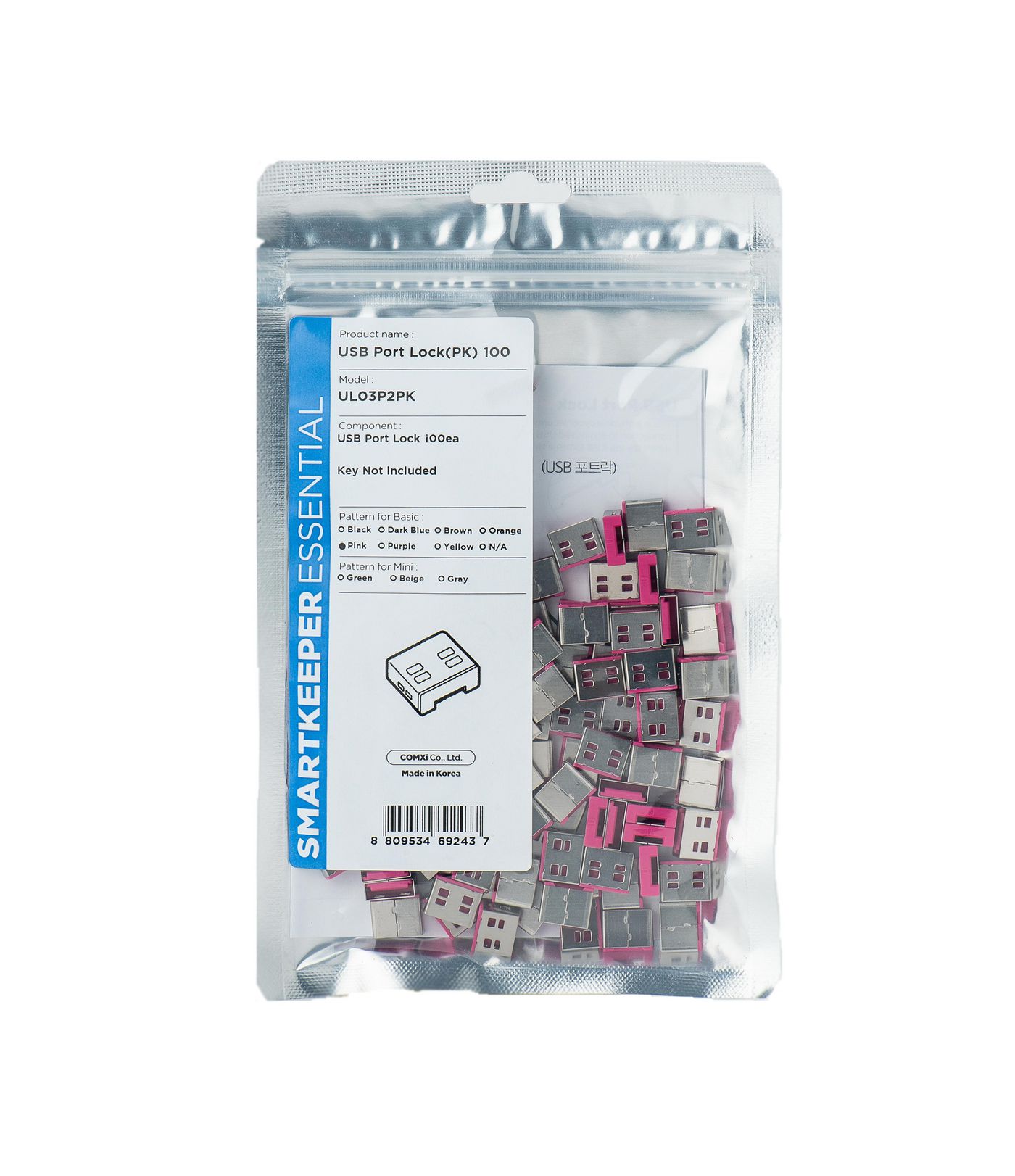 Port Blocker Usb Type-A Pink 