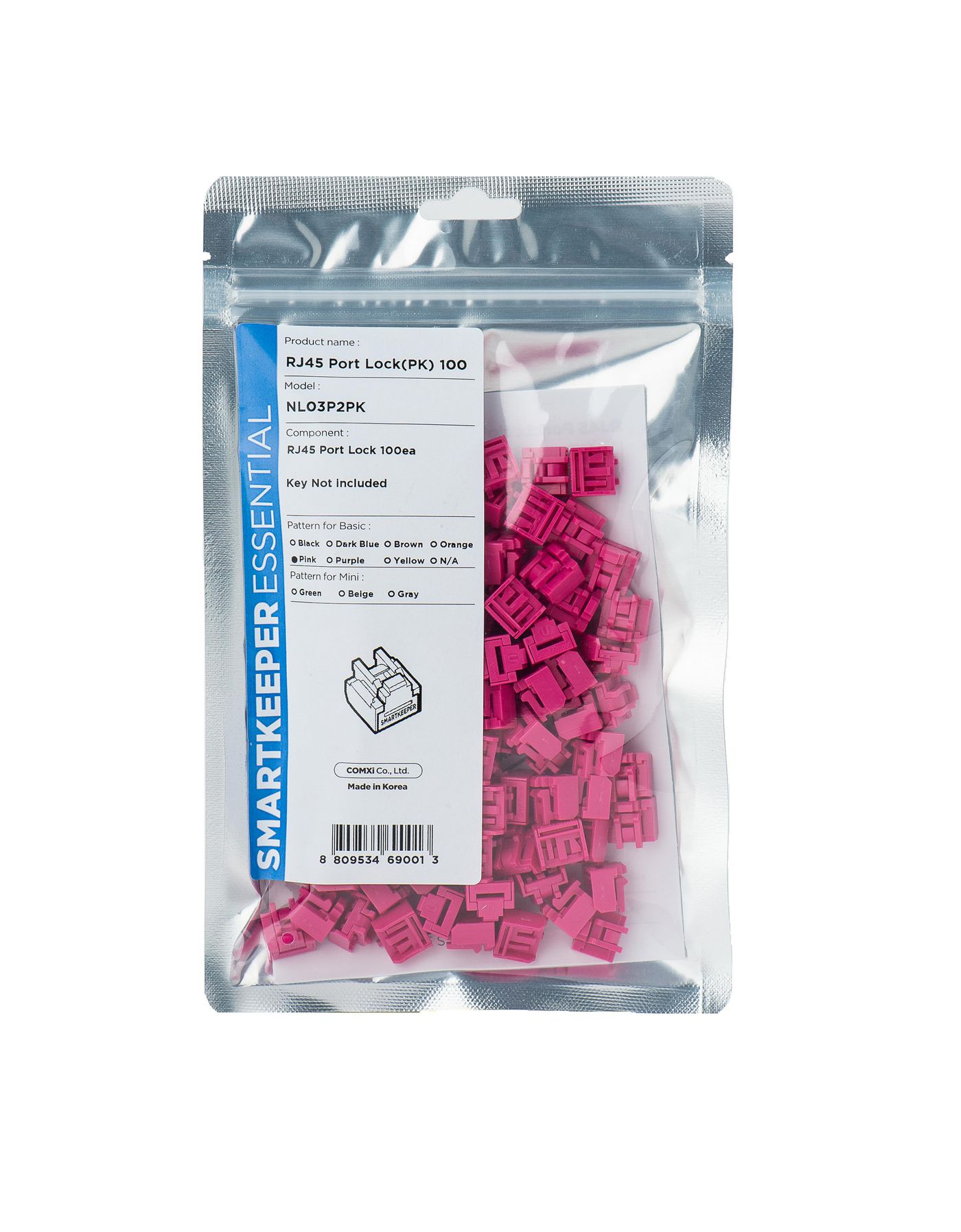 Port Blocker Rj-45 Pink 1 
