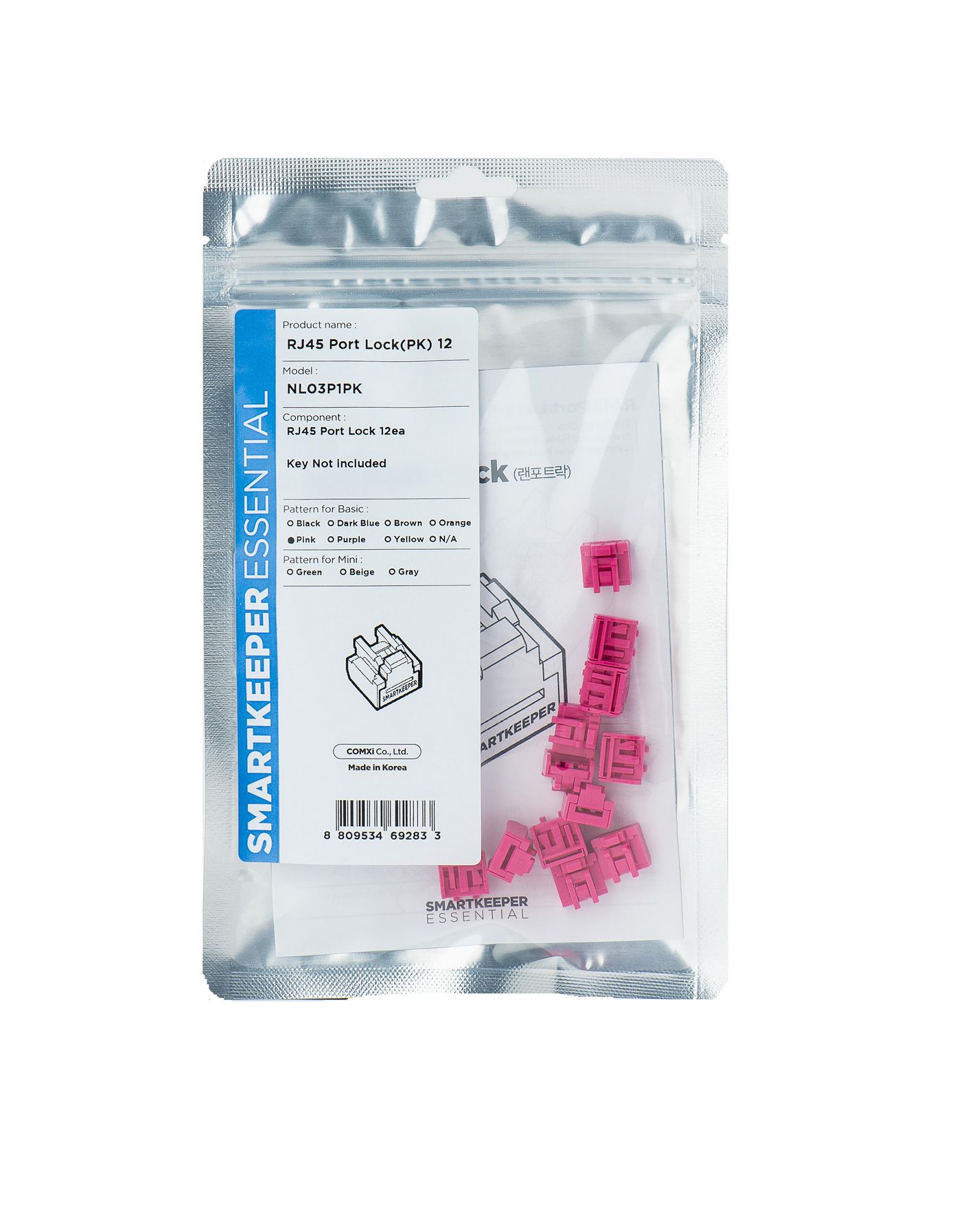 Port Blocker Rj-45 Pink 1