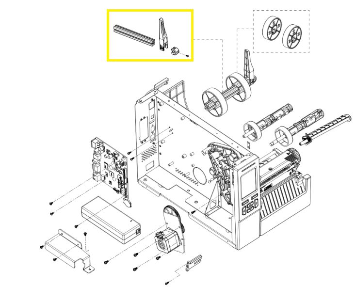 LABEL SUPPLY SPINDLE ASSY 