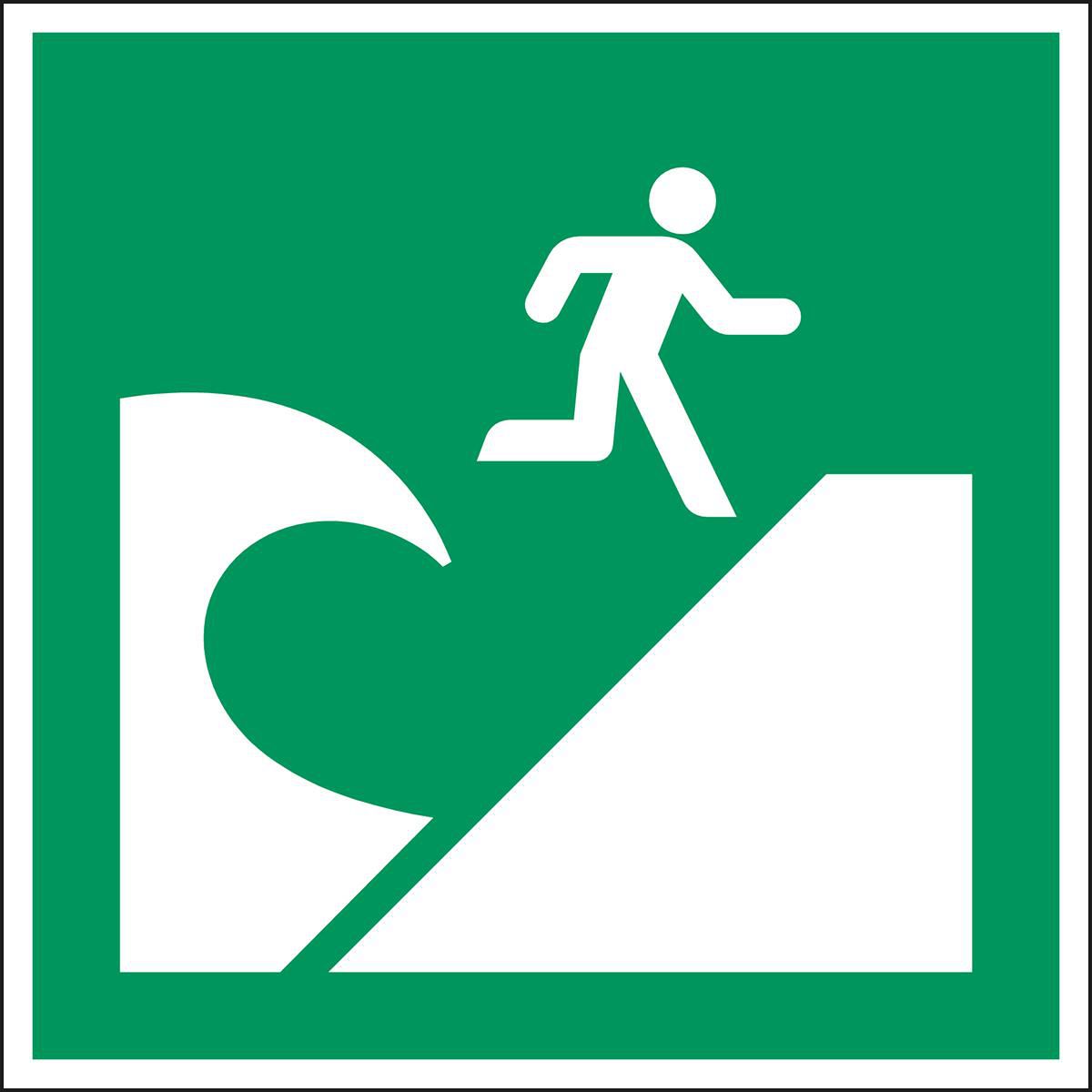 ISO Safety Sign - Tsunami