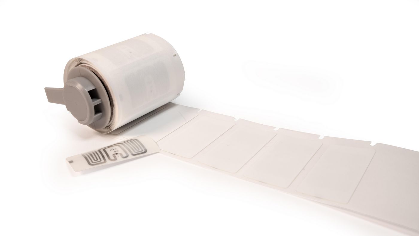 Glossy White Polyester RFID 