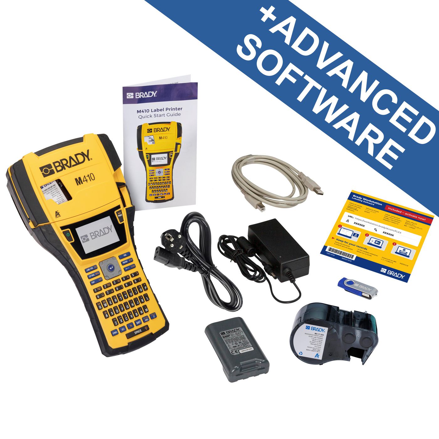 M410 Label Printer EU + Brady