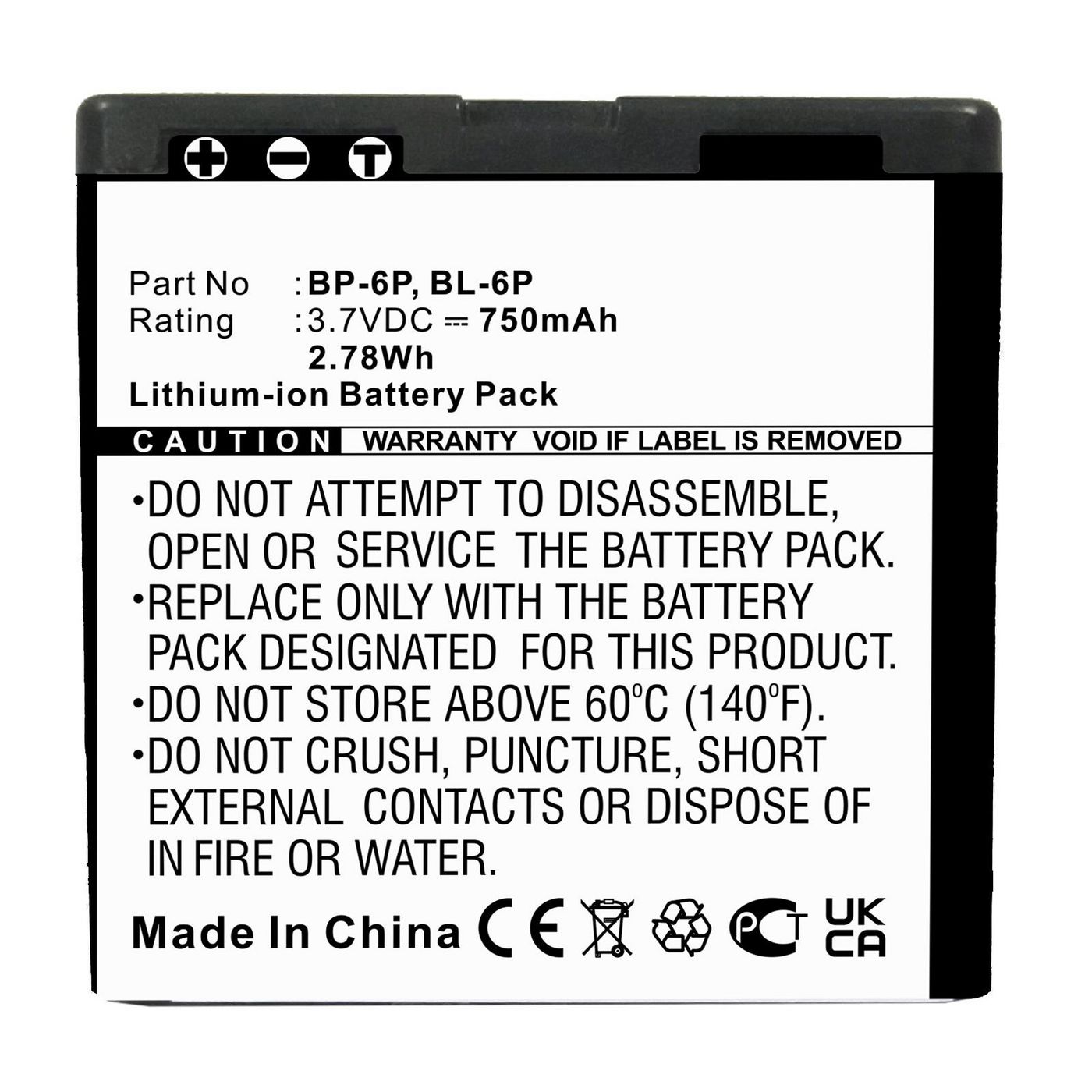 Battery 2.78Wh Li-ion 3.7V