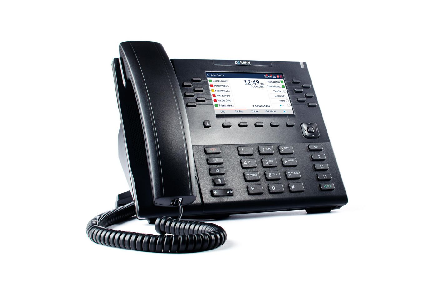 Ip Phone Black 24 Lines Lcd