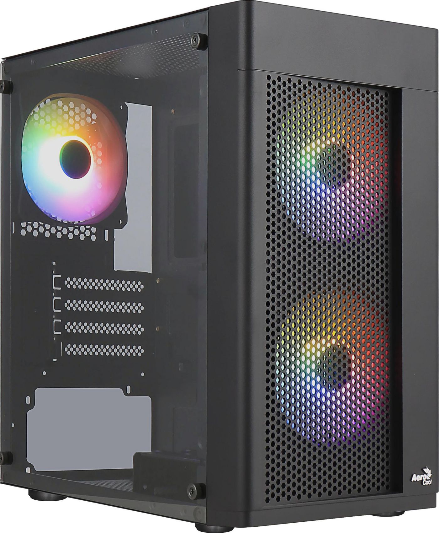Micro Atx Pc Case 3 Fans Frgb 
