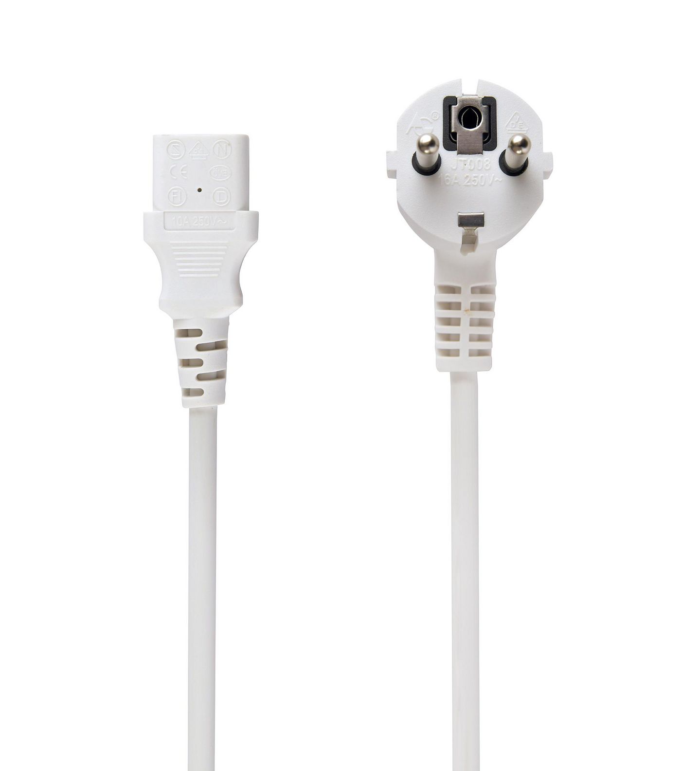 Power Cable White 1.8 M Cee7/4