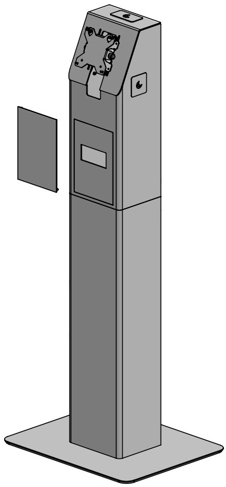 Floor standing self service