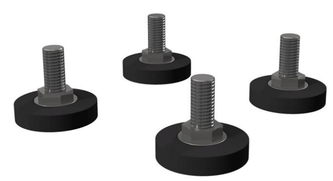 STATIC FEET FOR RACKS SET OF 4