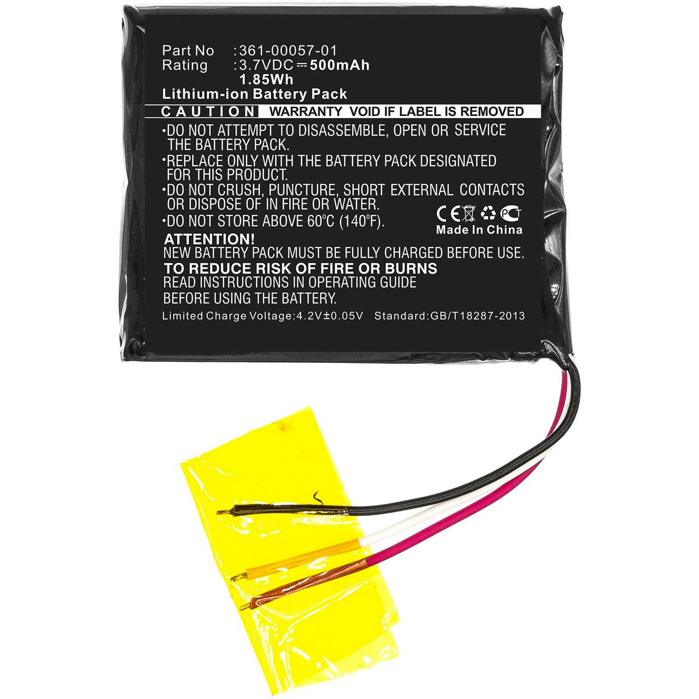 Battery 1.85Wh Li-ion 3.7V 