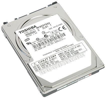 80GB SATA - II 2.5" 9.5mm 