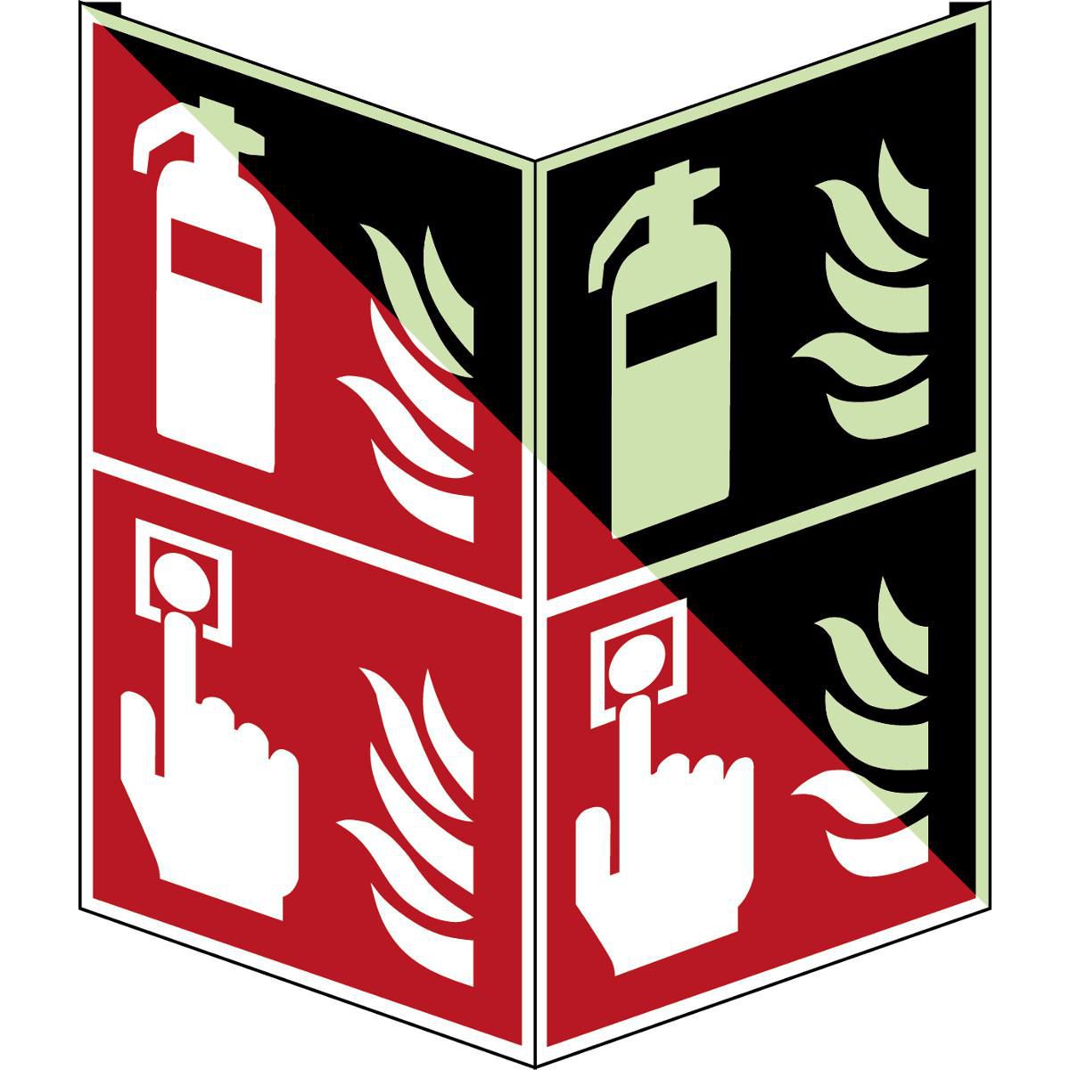 Glow-in-the-dark Safety Sign