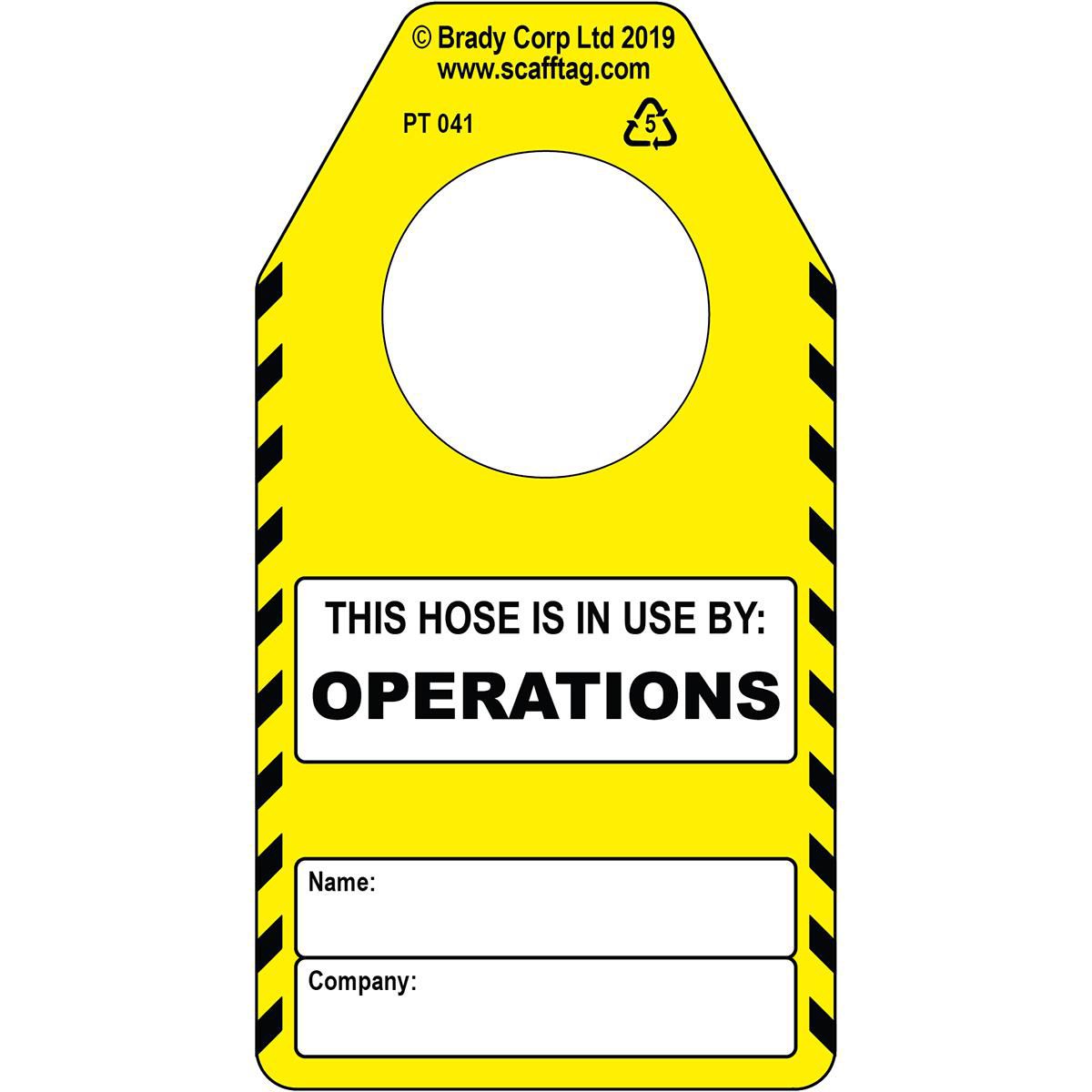 Hose (operations) tag
