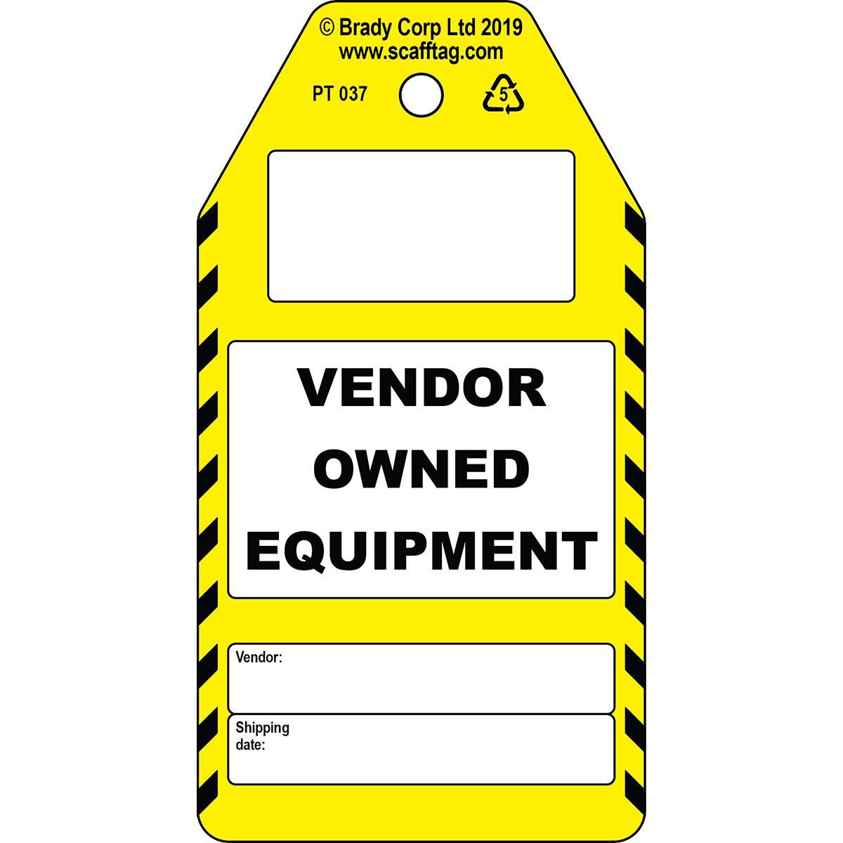 Vendor Owned Equipment tag