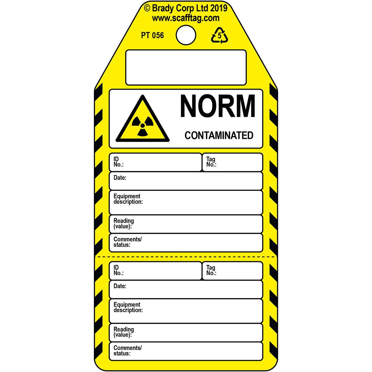 Norm Contaminated - 2 part tag
