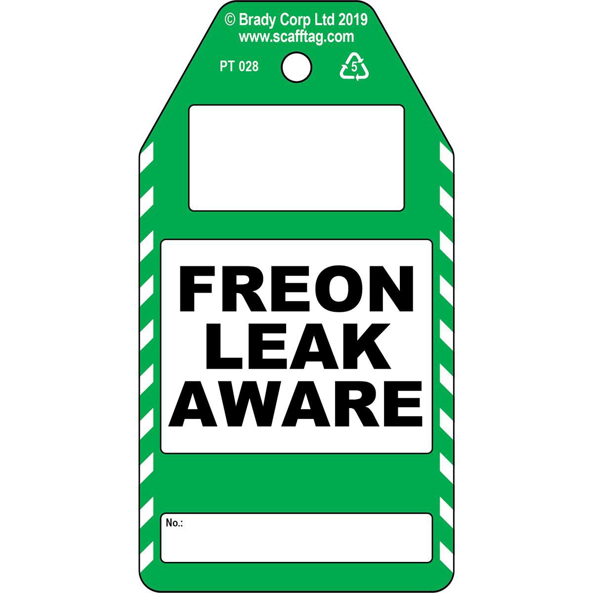 Freon Leak Aware tag