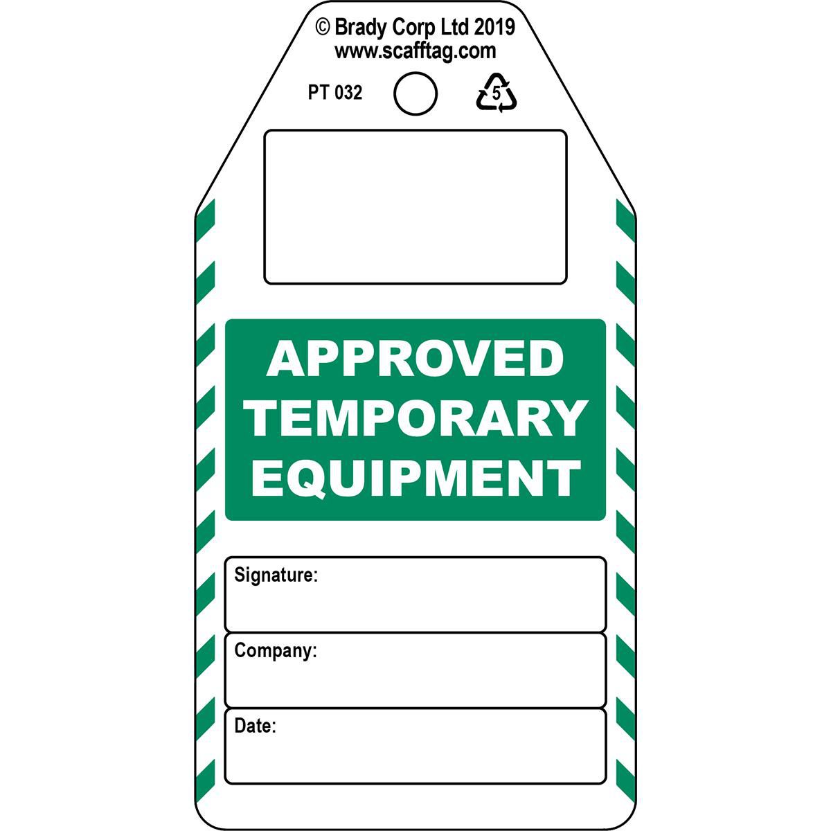 Approved Temporary Equipment