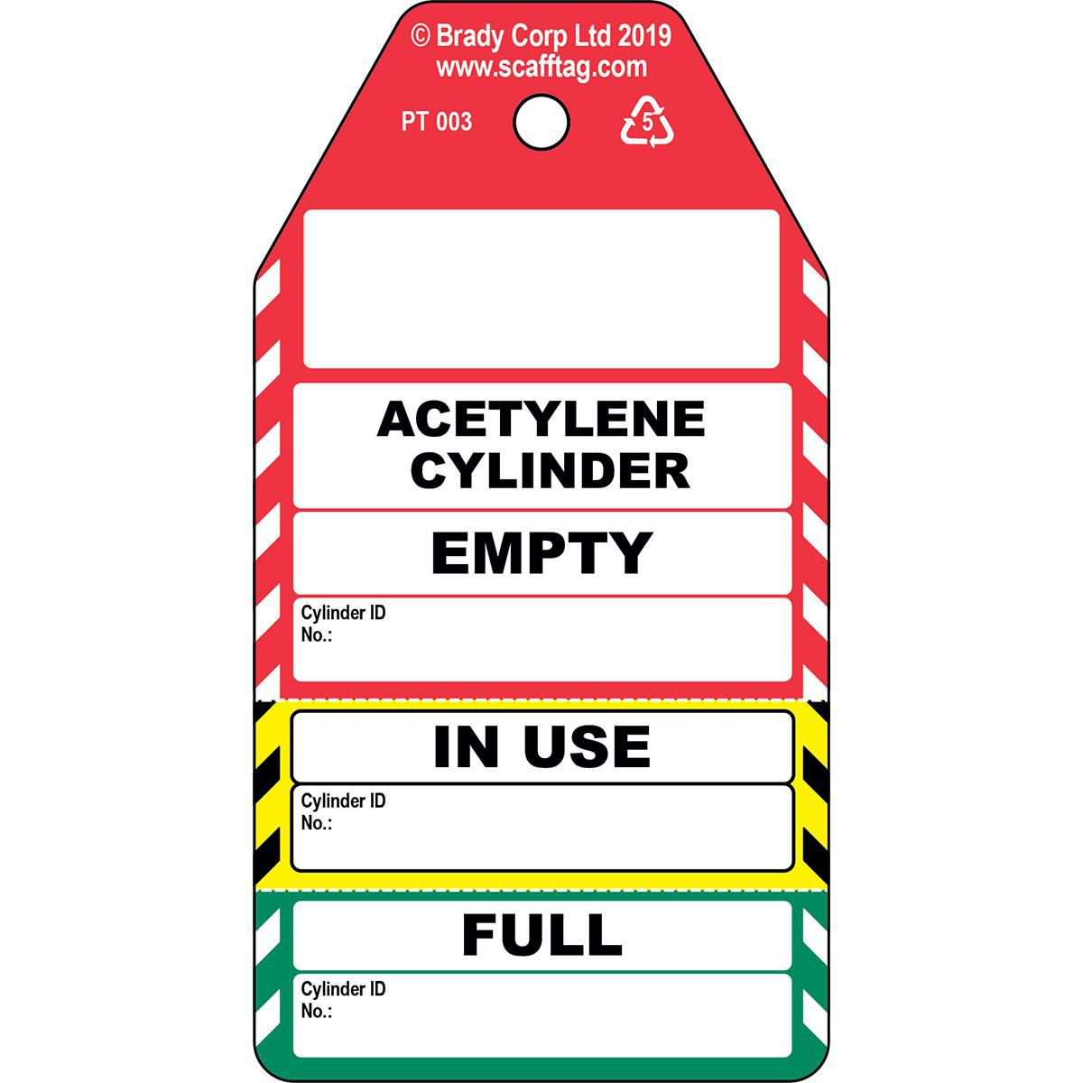 Acetylene Cylinder - 3 part
