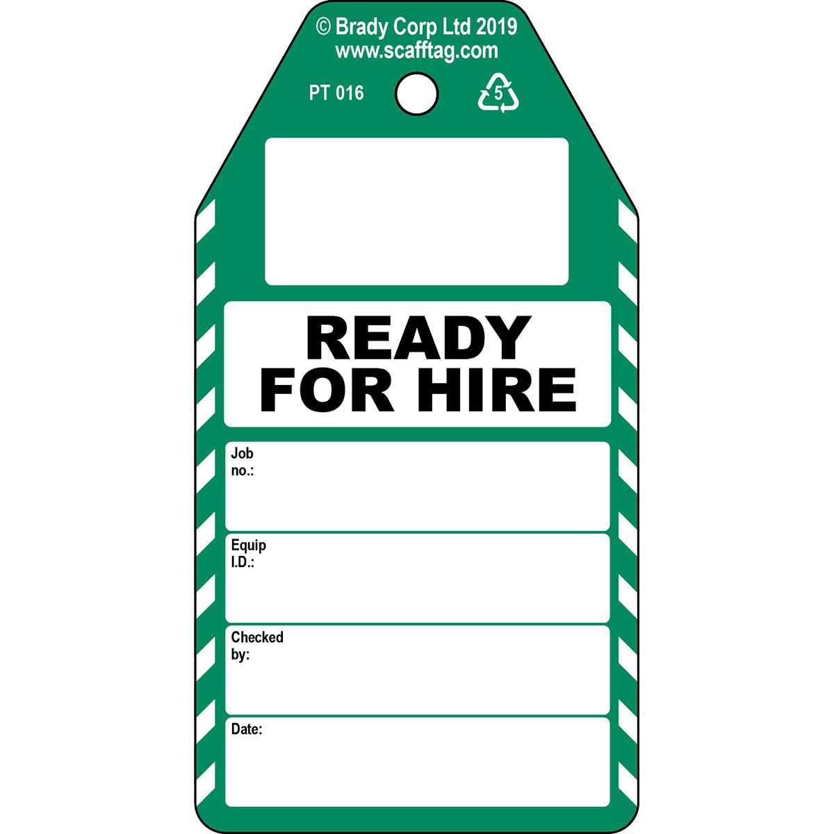 Ready for Hire tag