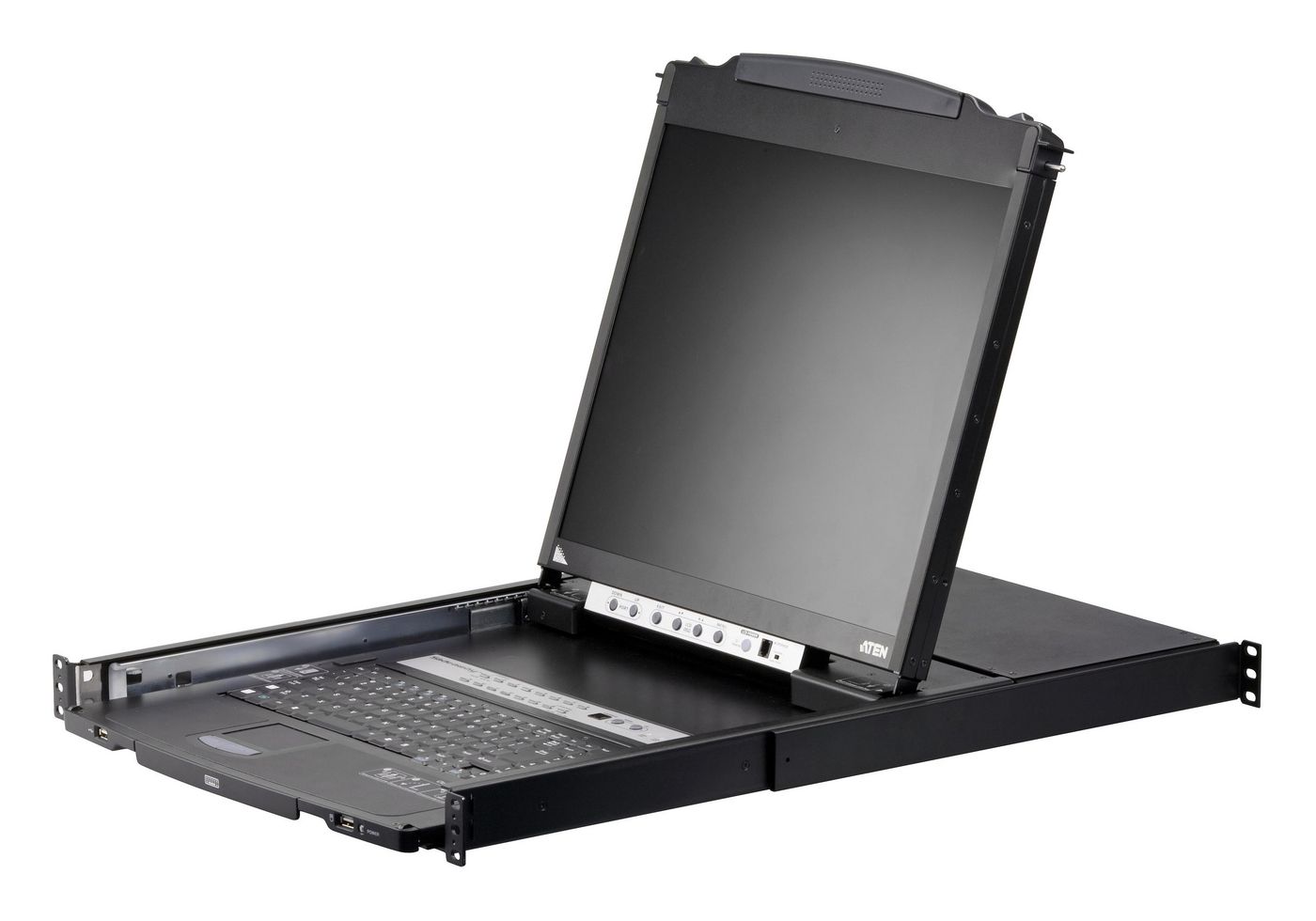 16-Port Dual Rail LCD KVM