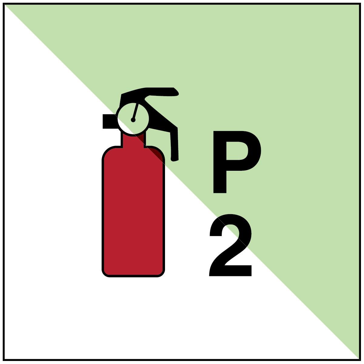 Portable fire extinguisher P2 