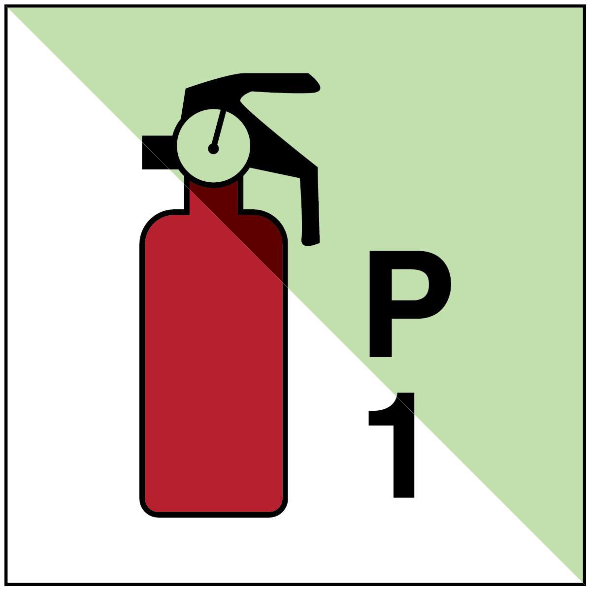 Portable fire extinguisher P1 