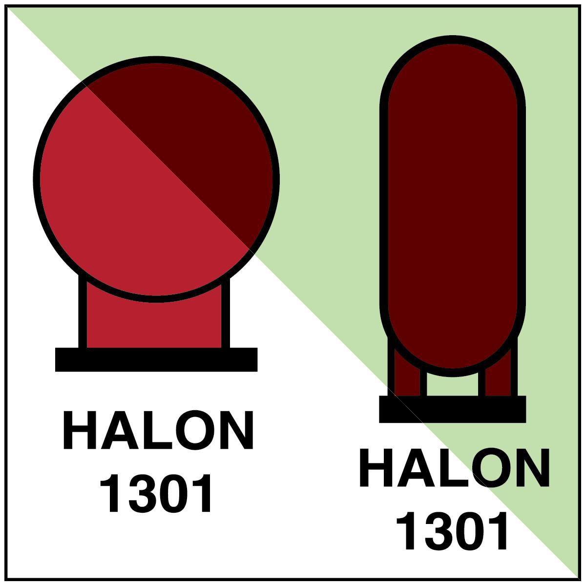 Halon 1301 bottles placed in 
