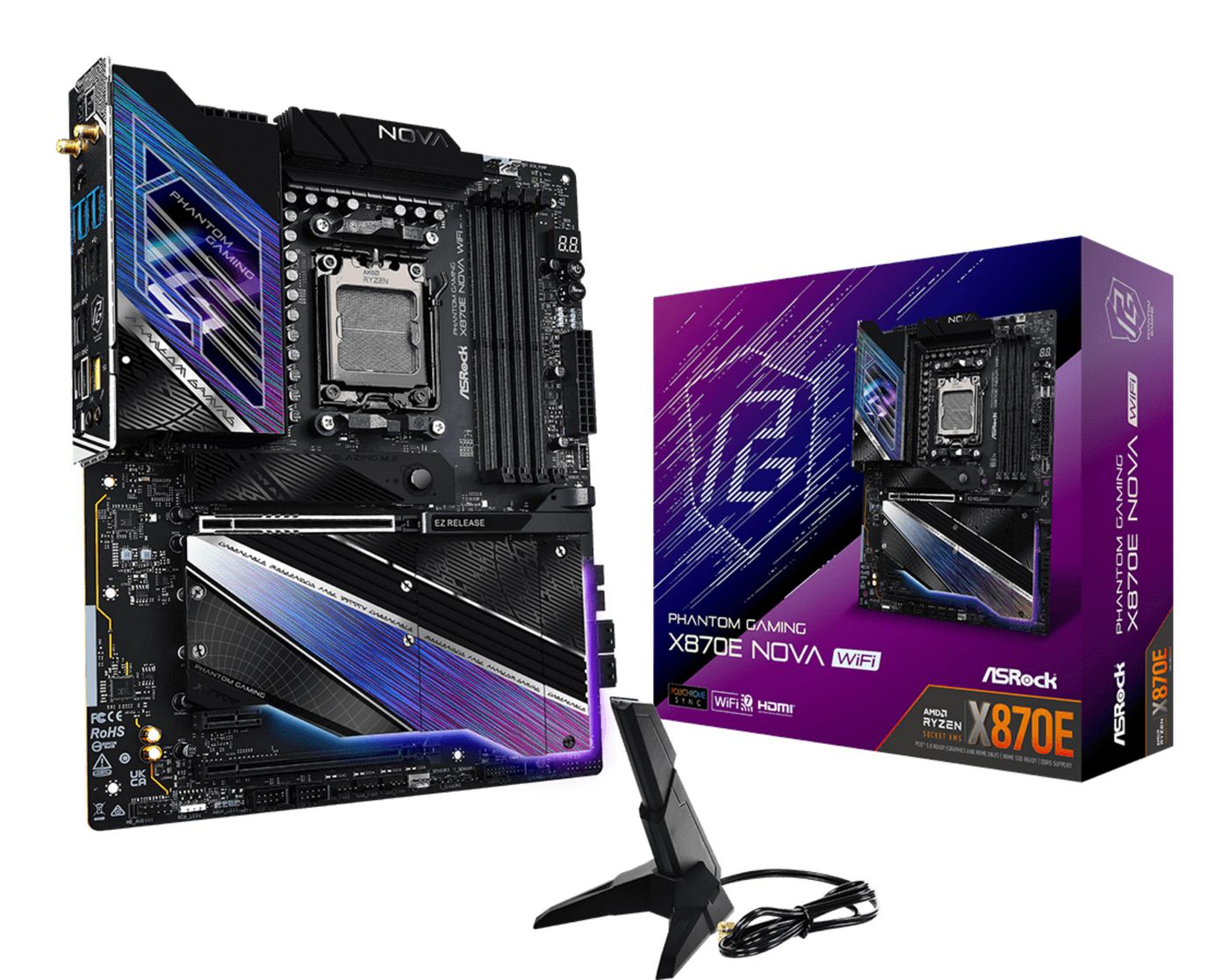 Fi Amd X870E Socket Am5 Atx