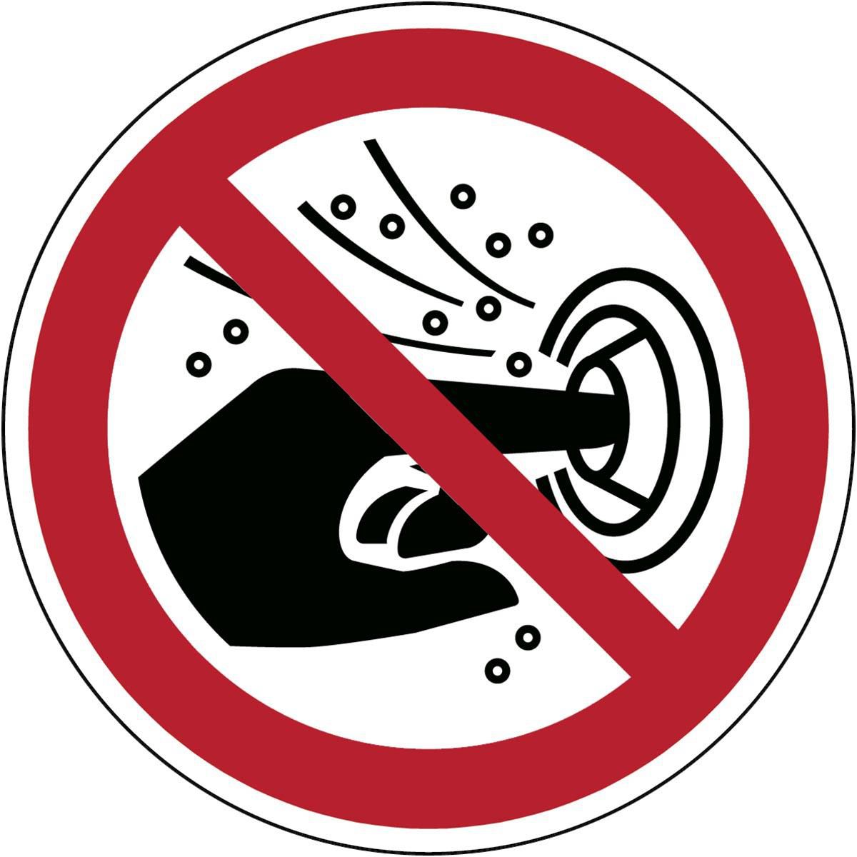 ISO Safety Sign - Do not put 