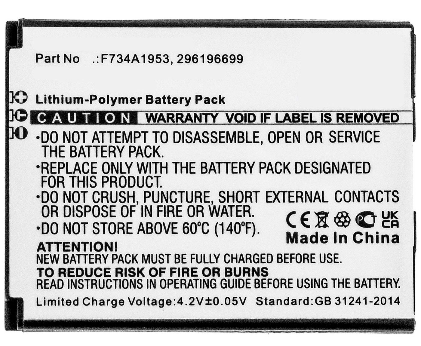 Battery 6.66Wh Li-Polymer 