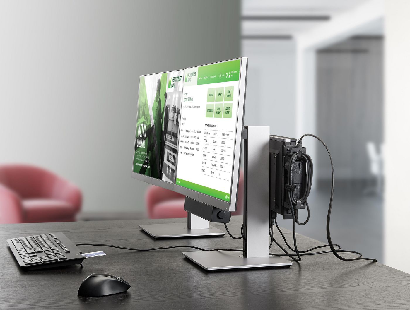 Бізнес тонка клавіатура Smartcard