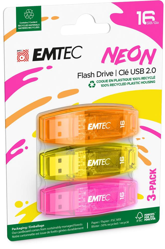 C410 Neon Usb Flash Drive 16 