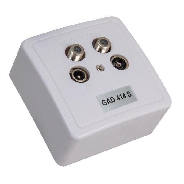 Gad 414 S Socket-Outlet Grey