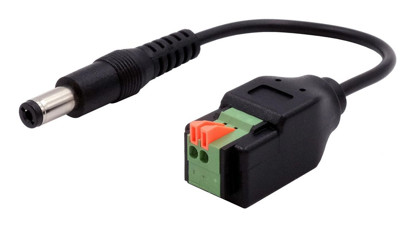 Power Cable Black 0.15 M 5.5 