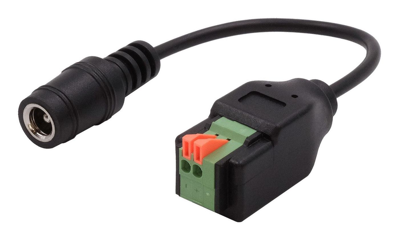 Power Cable Black 0.15 M 5.5 