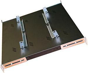 19" Shelf 1U 750Mm 80Kg Black