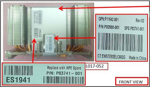 SXM2 GPU heatsink for HPE 