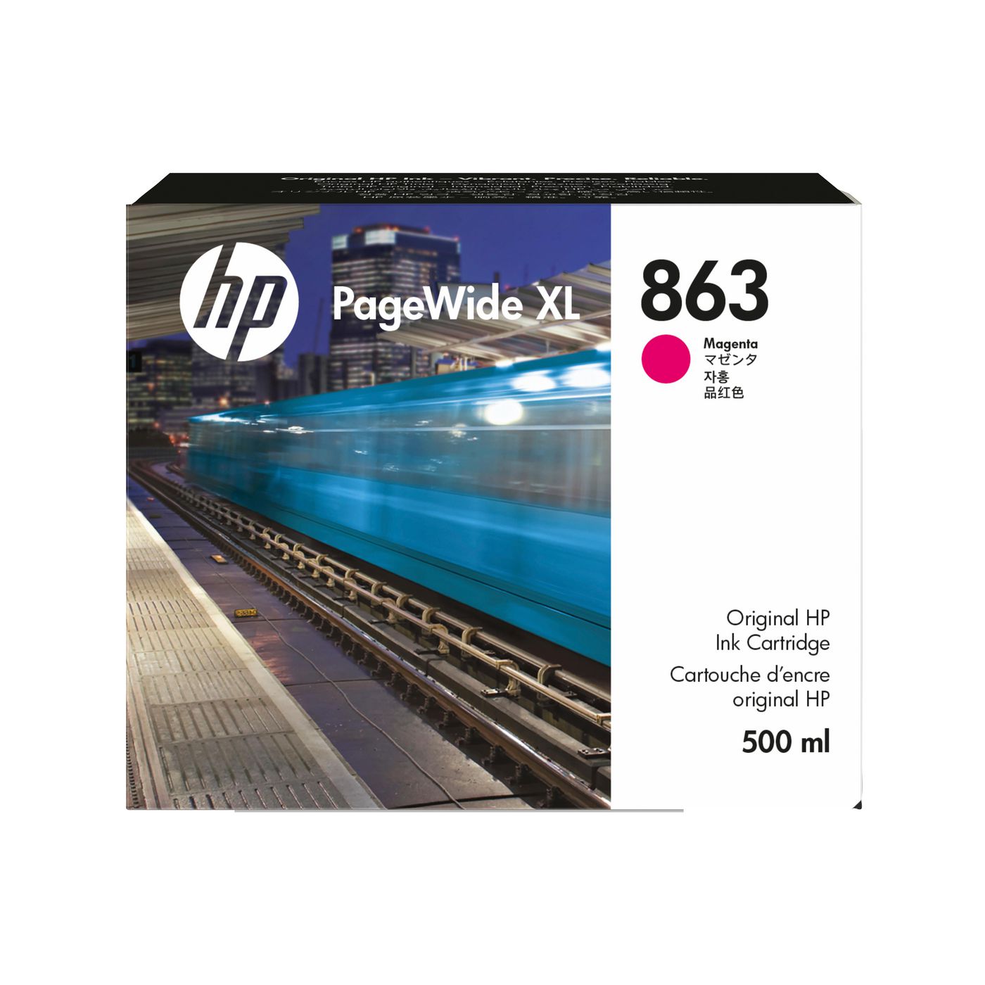 HP 863 500ML MAG PAGEWIDE XL INK CRTG