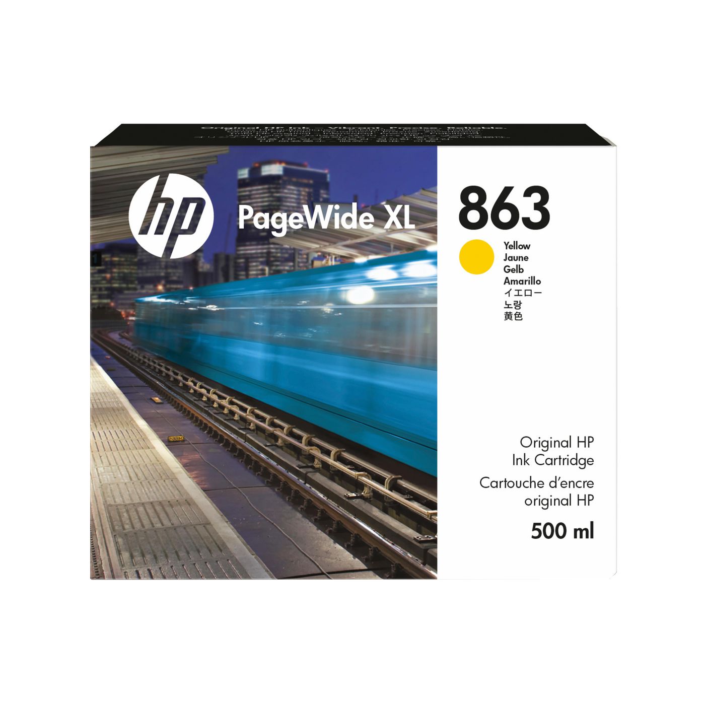 HP 863 500ML YEL PAGEWIDE XL INK CRTG