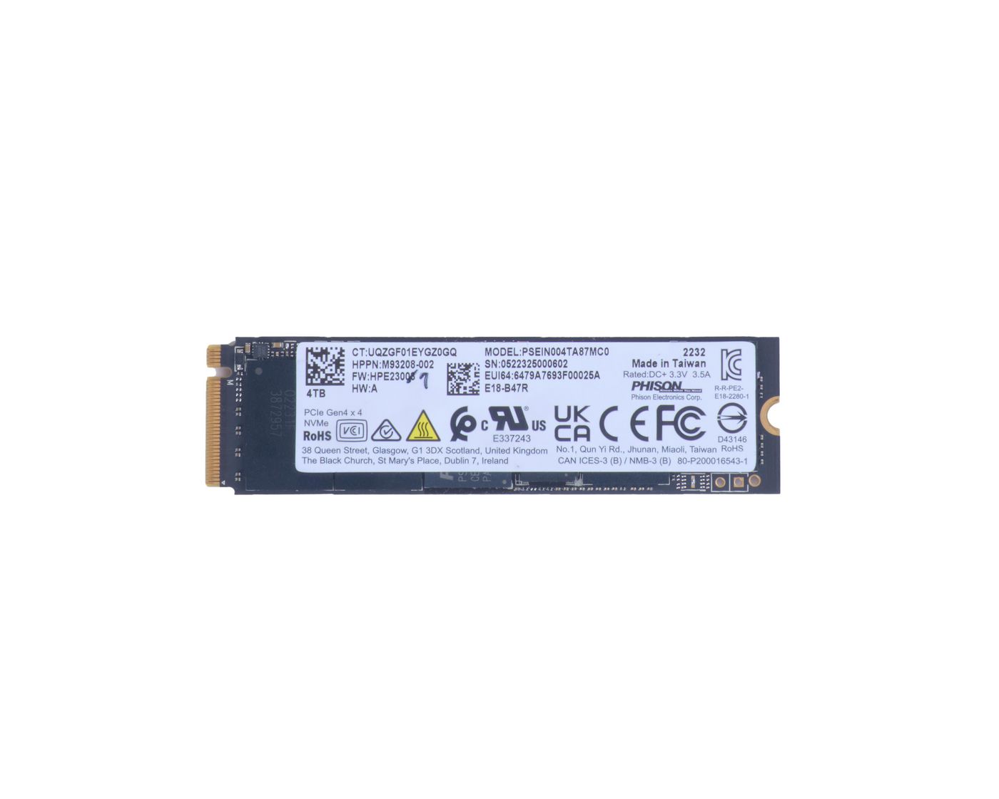 4TB PCIe SSD
