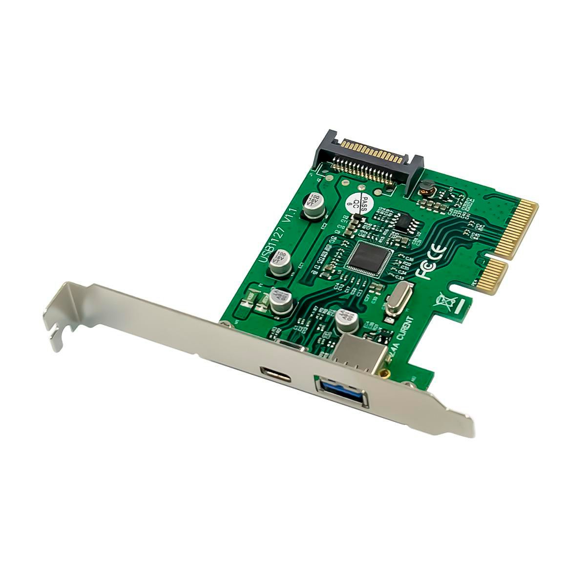 1 x USB 3.1 Type C+A, PCIe