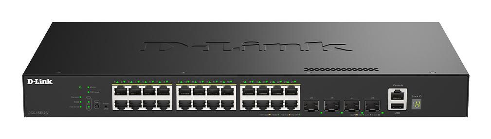 24 Ports GE PoE(30W) + 4 
