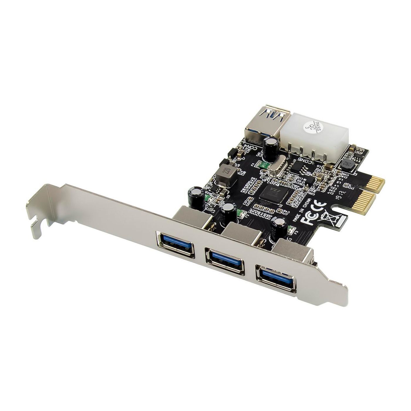3+1 портовая карта USB 3.0 PCIe