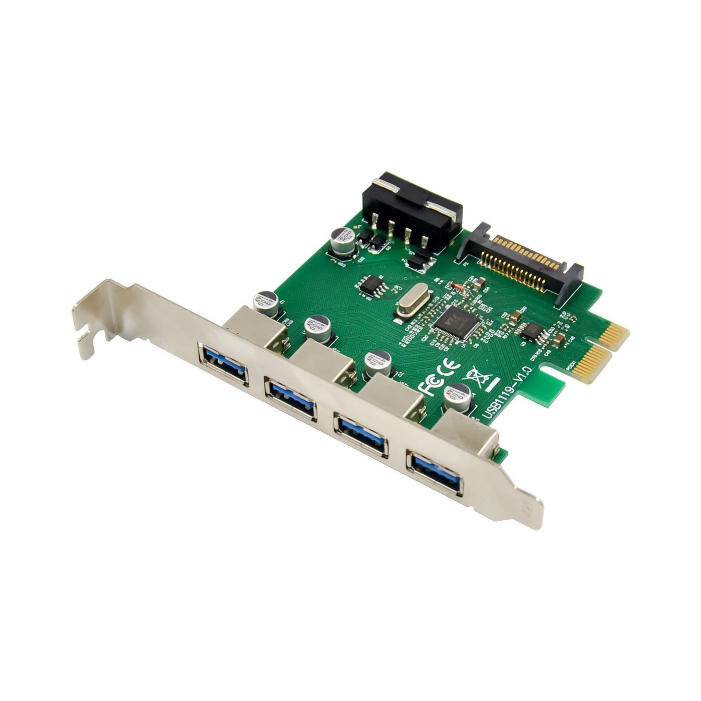 4 port USB 3.0 PCIe card