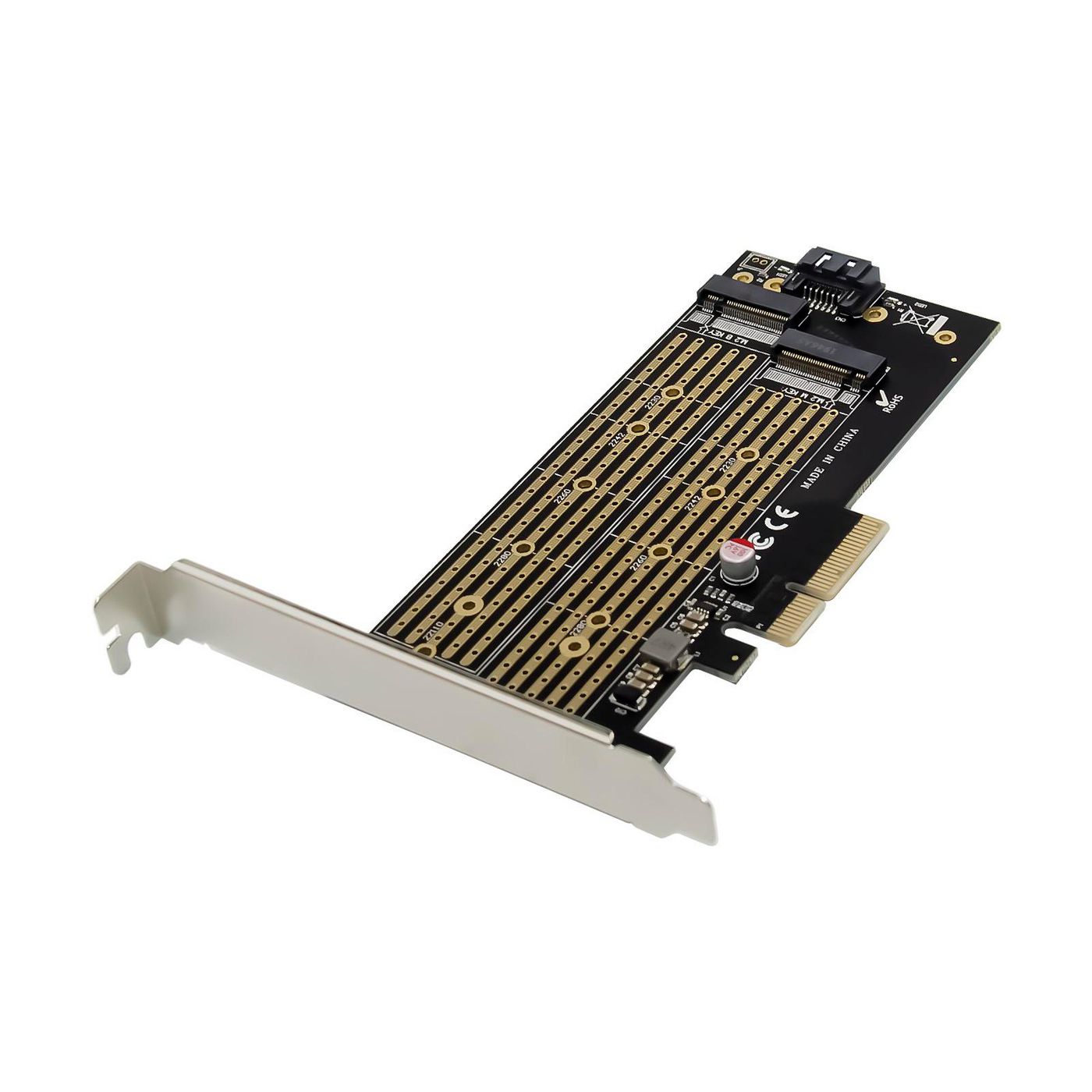 PCIe x4 M.2 Key NMVe SSD Adapt