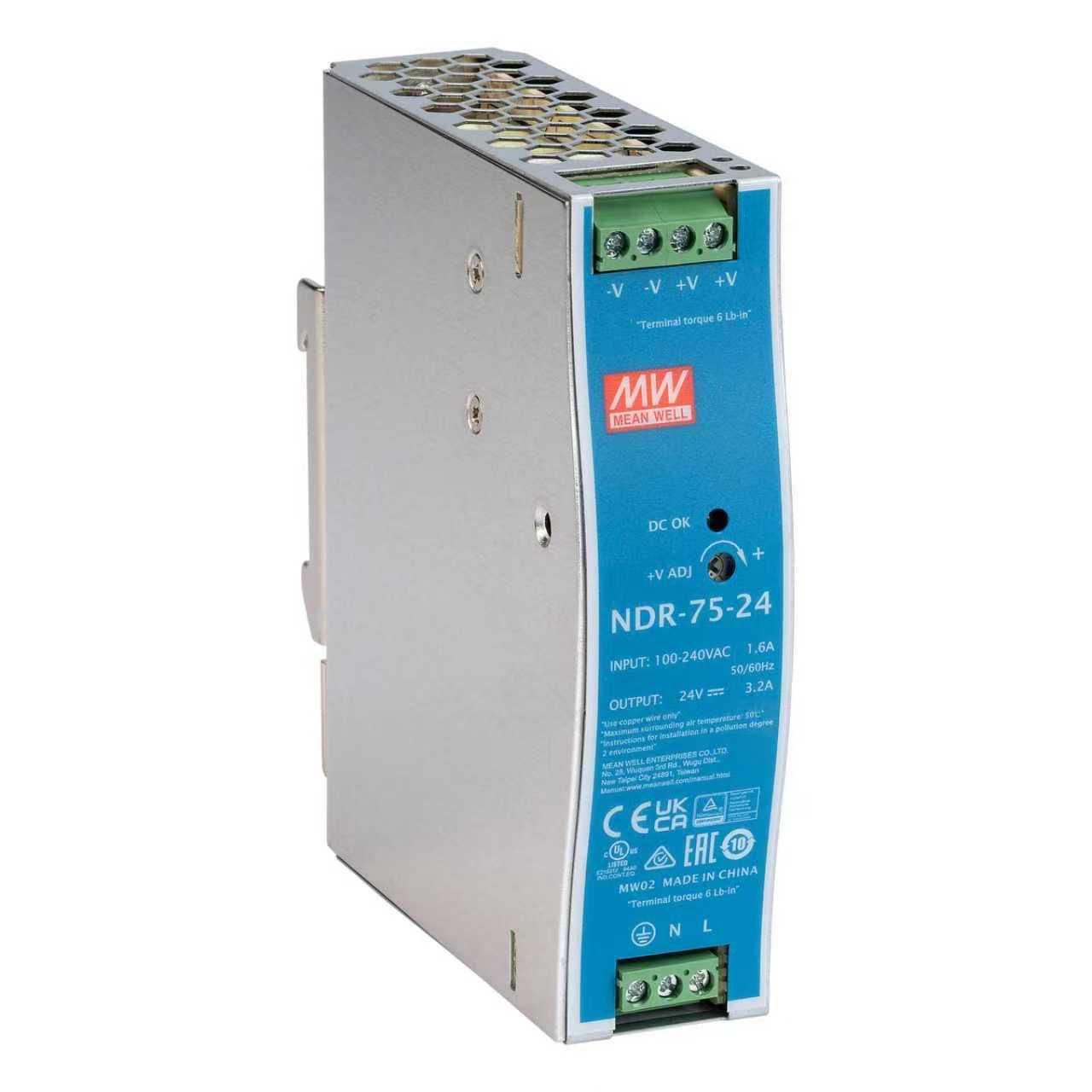 24V, 75W Din-Rail Power Supply