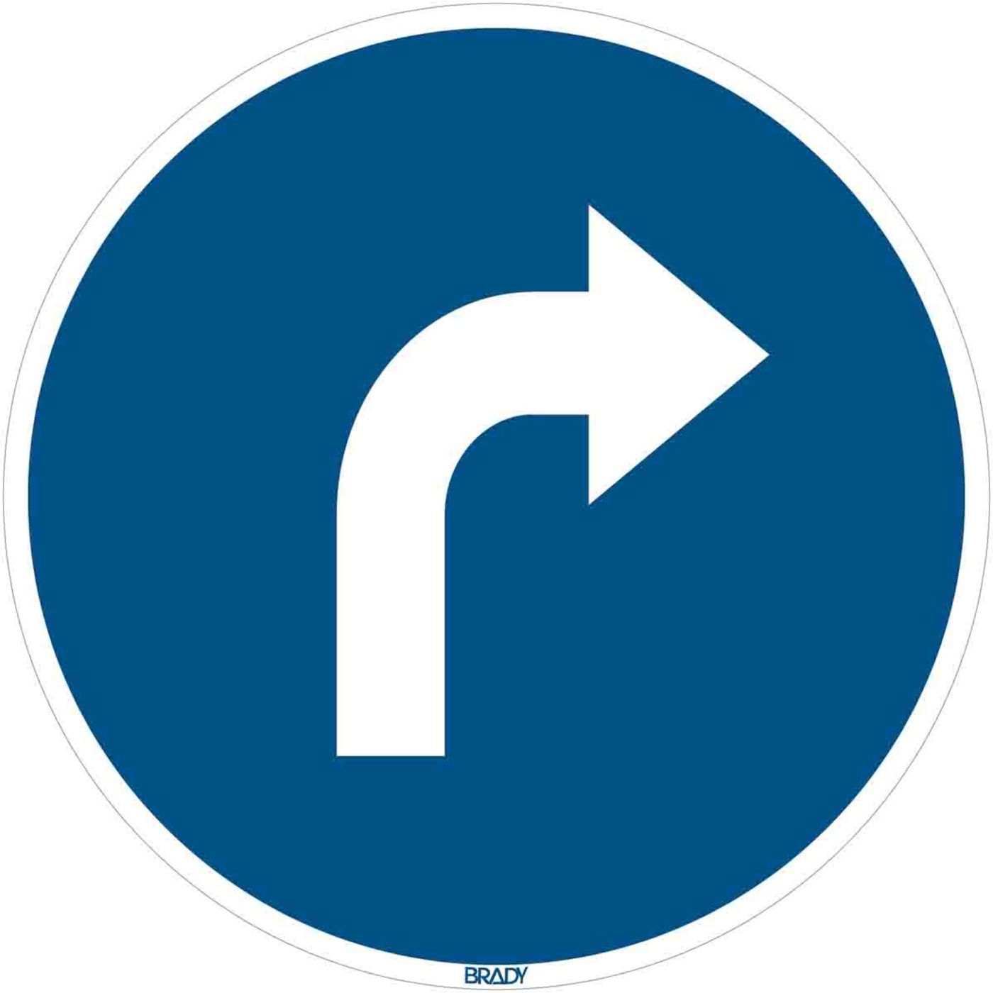 Floor Sign Go right