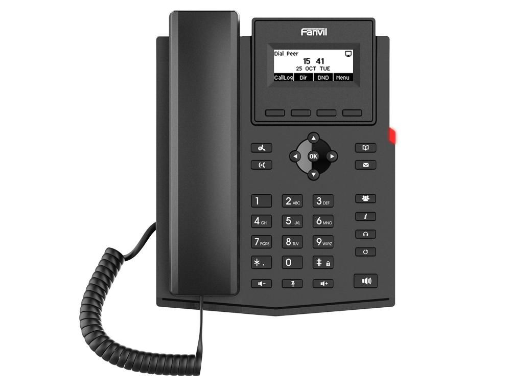Ip Phone Black 2 Lines Lcd 