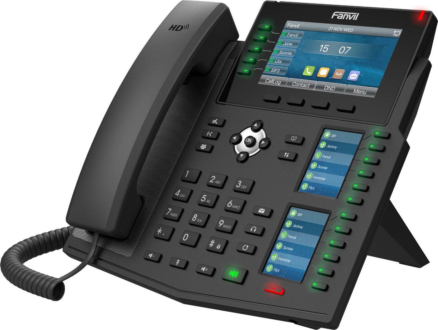 Ip Phone Black 20 Lines Lcd 