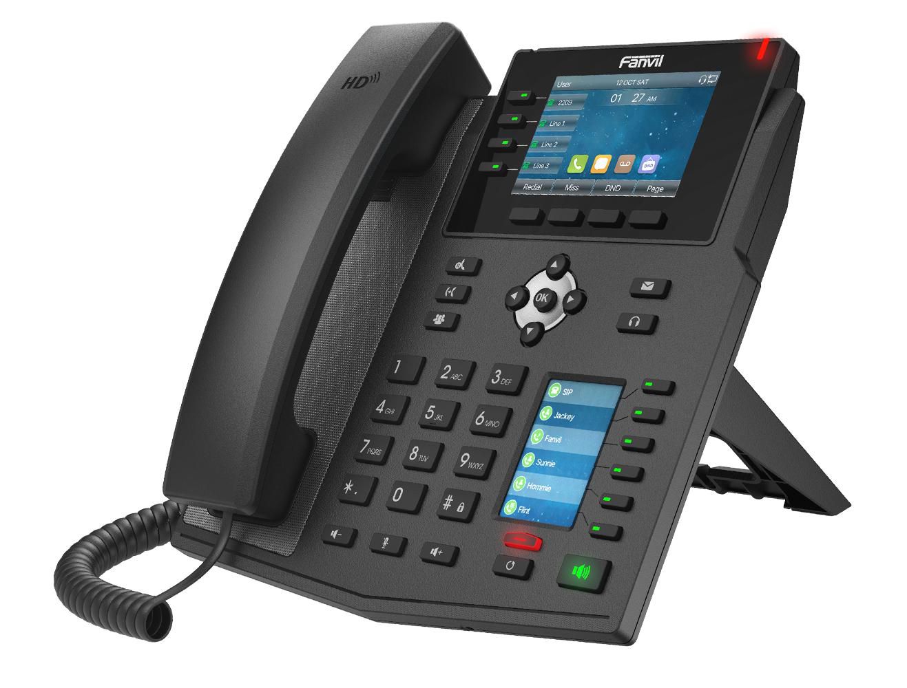 X5U Ip Phone Black 16 Lines 